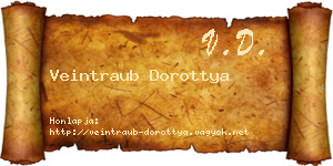 Veintraub Dorottya névjegykártya